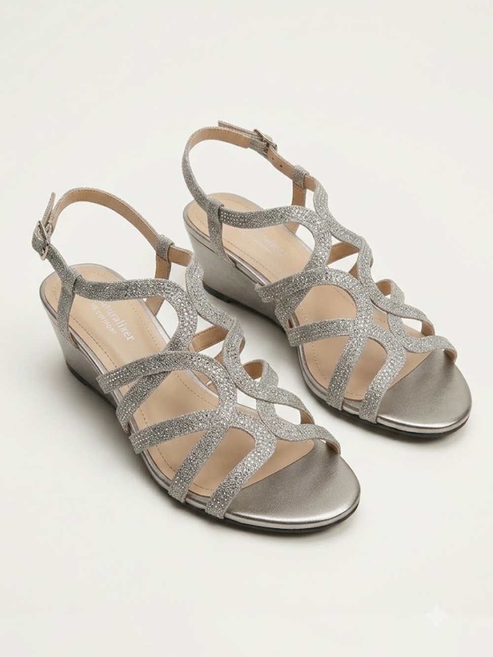 Alex Marie Women’s Size 8.5 Maryn Silver Strappy Sandals